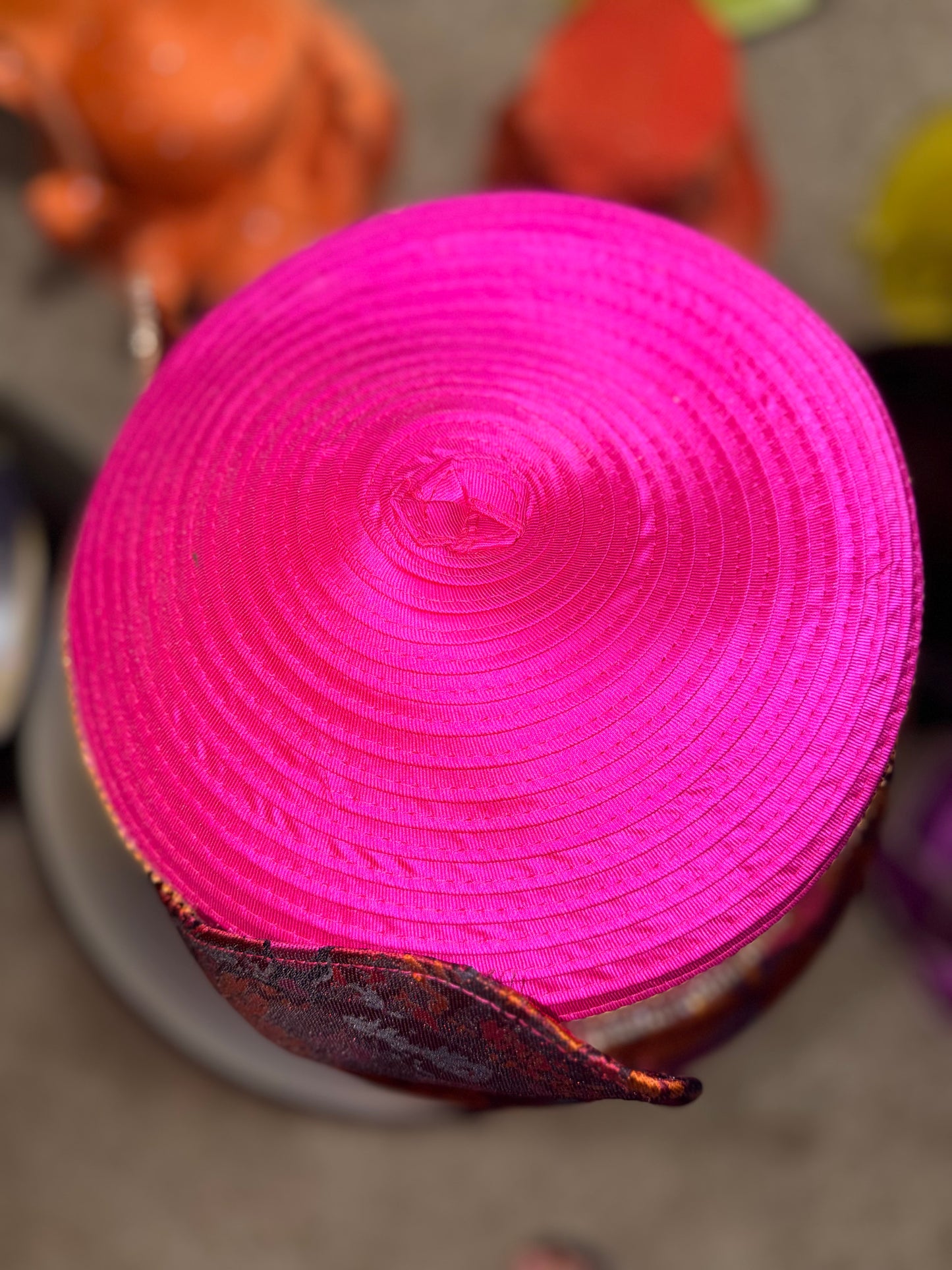 Fuchsia Floral Hat (flash sale)